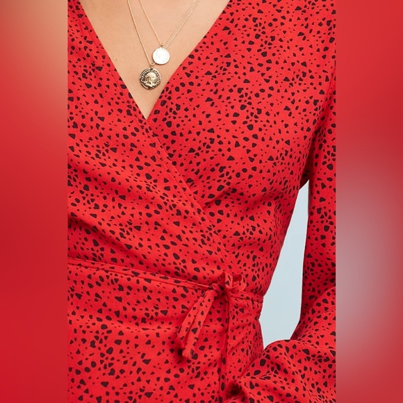 NWT Anthropologie Just Female Satori Wrap Blouse, Size S - Picture 2 of 15